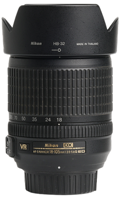Объектив комиссионный Nikon 18-105mm f/3.5-5.6G AF-S ED DX VR (б/у, гарантия 14 дней, S/N 38795311)
