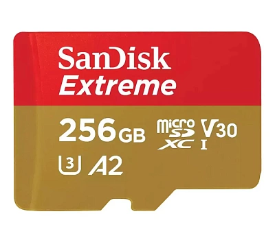 Карта памяти SanDisk Extreme microSDXC 256GB UHS-I A2 V30 U3 R190/W130MB/s (SDSQXAV-256G-GN6MN)