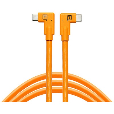 Кабель Tether Tools TetherPro USB-C Right Angle to USB-C Right Angle 4.6m Orange (CUC15RT2RT-ORG)