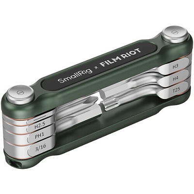 Складная отвертка SmallRig x FILM RIOT 7-in-1 Folding Wrench Set Green