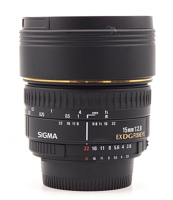Объектив комиссионный Sigma 15mm f/2.8 EX DG Fisheye Nikon F (б/у, гарантия 14 дней, S/N 14963288) 