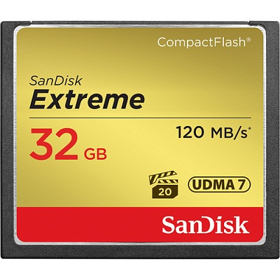 Карта памяти SanDisk Extreme CF 32GB R120/W85MB/s (SDCFXSB-032G-G46)