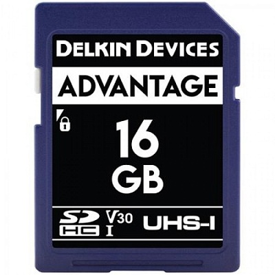 Карта памяти Delkin Devices Advantage SDHC 16GB UHS-I U3 V30 R90/W90MB/s (DDSDW63316GB)