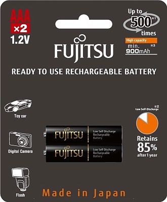 Аккумулятор Fujitsu HR-4UTHCEU(2B) ААА, 900mAh, 2шт блистер