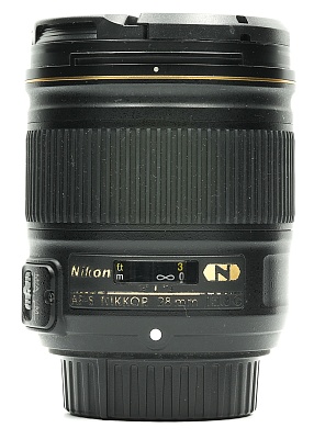 Объектив комиссионный Nikon 28mm f/1.8G ED AF-S Nikkor (б/у, гарантия 14 дней, S/N 228296)