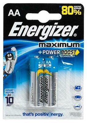 Батарейка АА Energizer LR06 (2шт в блистере)