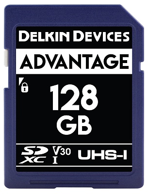 Карта памяти Delkin Devices Advantage SDXC 128GB UHS-I U3 V30 R100/W80MB/s (DDSDW633128B)