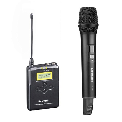Микрофон Saramonic UwMic15 SR-HM15+RX15, беспроводной, всенаправленный, 3.5mm
