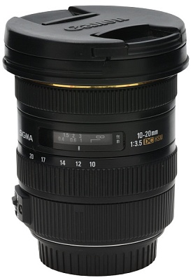Объектив комиссионный Sigma 10-20mm f/3.5 EX DC HSM Canon EF-S (б/у, г-я 14 дней, S/N 14256926)