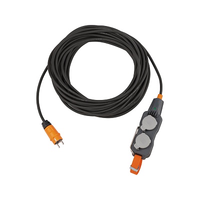 Сетевой фильтр Brennenstuhl professionalLine, 4 розетки, кабель 15 м, 3G1.5, IP54, 9161150160