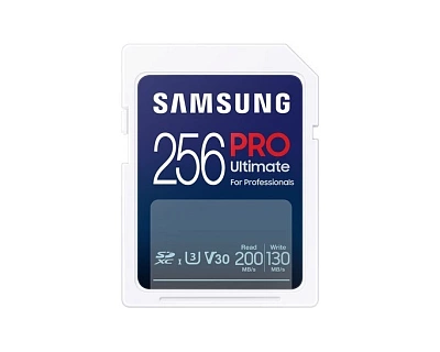 Карта памяти Samsung PRO Utimate SDXC 256GB U3 A2 V30 UHS-I R200/W130MB/s (MB-SY256SB) + Картридер