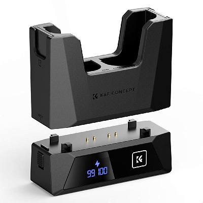 Зарядное устройство K&F Concept LP-E6NH для двух аккумуляторов Canon Type-C 18W PD