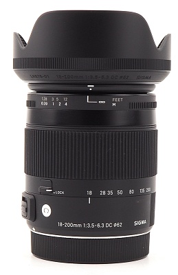 Объектив комиссионный Sigma AF 18-200mm f/3.5-6.3 C Canon EF-S (б/у, гарантия 14 дней, S/N 50297678)