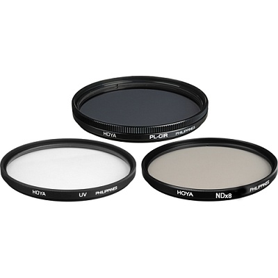 Комплект светофильтров Hoya DIgital filter kit: UV (C) HMC Multi, PL-CIR, NDX8 52mm