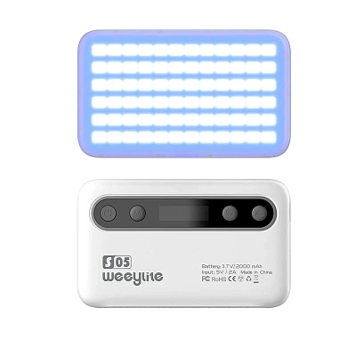 Осветитель Viltrox Weeylite S05 2800-6800К, RGB, 5В White, светодиодный для видео и фотосъемки