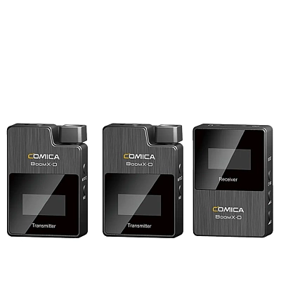 Микрофон CoMica BoomX-D2 (RX+2TX), беспроводной, всенаправленный, 3.5mm