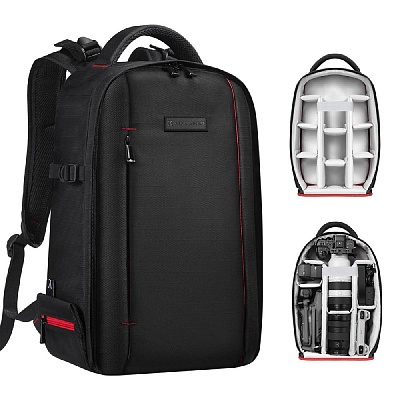 Фотосумка рюкзак K&F Concept Beta Backpack 18L V3 черный/красный