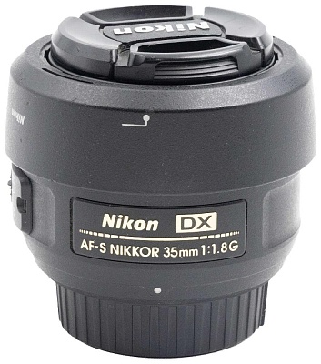 Объектив комиссионный Nikon 35mm f/1.8G AF-S DX Nikkor (б/у, гарантия 14 дней, S/N 3666602)