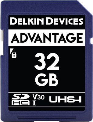 Карта памяти Delkin Devices Advantage SDXC 32GB UHS-I U3 V30 R90/W30MB/s (DDSDW63332GB)