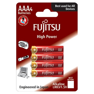 Батарейка Fujitsu LR03 (4B), FH-W-FI AAA серии High Power, цена за штуку