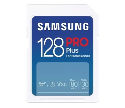 Карта памяти Samsung Pro Plus SDXC 128GB UHS-I U3 V30 R180/W130Mb/s (MB-sd128SB)