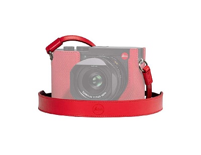Плечевой ремень Leica Q2 кожа красный