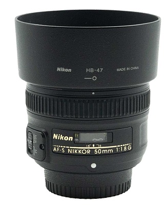  Объектив комиссионный Nikon 50mm f/1.8G AF-S Nikkor (б/у, гарантия 14 дней, S/N 2250645)