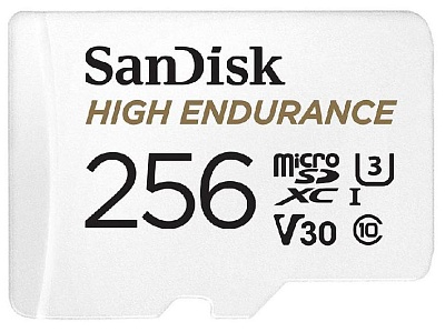 Карта памяти SanDisk High Endurance microSDXC 256GB UHS-I V30 U3 R100/W40MB/s (SDSQQNR-256G-GN6IA)