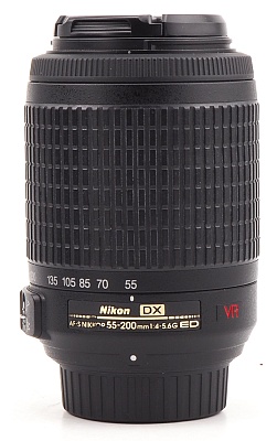 Объектив комиссионный Nikon 55‑200mm f/4‑5.6G AF‑S DX ED VR (б/у, гарантия 14 дней, S/N 3629948)