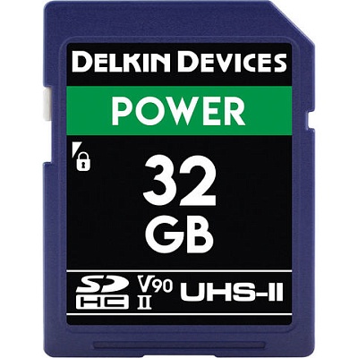 Карта памяти Delkin Devices Power SDXC 32GB 2000X UHS-II V90 R300/W250MB/s (DDSDG200032G)