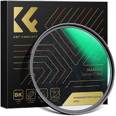 Светофильтр K&F Concept Nano-X Shimmer Diffusion 55mm смягчающий
