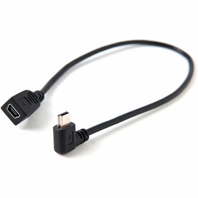 Кабель Tether Tools TetherPro USB 2.0 to Mini-B 5-Pin Right Angle Adapter 30cm Black (CU5462RT)