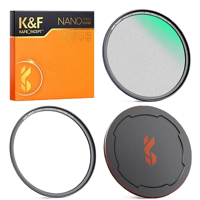 Светофильтр K&F Concept Nano-X Magnetic Black Mist 1/8 MRC 62mm смягчающий