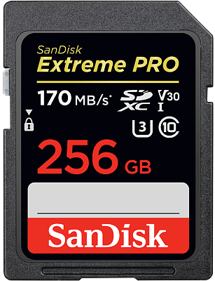 Карта памяти SanDisk Extreme Pro SDXC 256GB UHS-I U3 V30 R170/W90MB/s (SDSDXXY-256G-GN4IN)