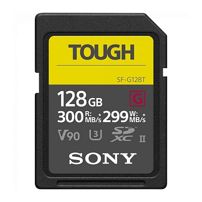 Карта памяти комиссионная Sony Tough SDXC 128GB UHS-II U3 V90 R300/W299MB/s (SF-G128T) (б/у)