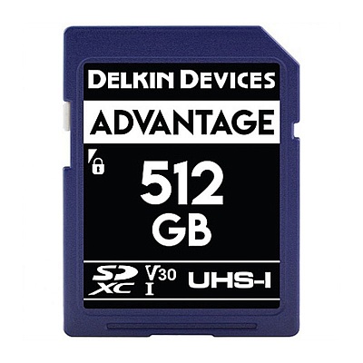 Карта памяти Delkin Devices Advantage SDXC 512GB UHS-I U3 V30 R90/W30MB/s (DDSDW633512)