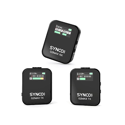 Микрофон Synco G2A2 MAX беспроводной всенаправленный 3,5mm (2 передатчика с памятью)