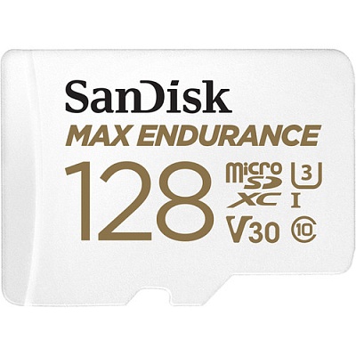 Карта памяти SanDisk Max Endurance microSDXC 128GB UHS-I V30 U3 R100/W40Mb/s (SDSQQVR-128G-GN6IA)