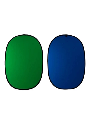 Фон складной Raylab RF-12 хромакей муслиновый, 1.5х2м, Зеленый/Синий