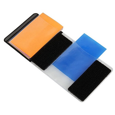 Набор цветных фильтров NoN с универсальным креплением для накамерных вспышек