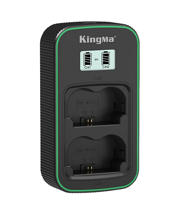 Зарядное устройство KingMa BM058Q-W235 PD3.0 для двух аккумуляторов Fujufilm NP-W235