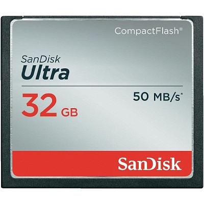 Карта памяти SanDisk Ultra CF 32GB R50/W30MB/s (SDCFHS-032G-G46)