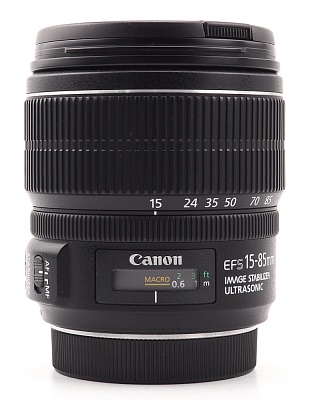 Объектив комиссионный Canon EF-S 15-85mm f/3.5-5.6 IS USM (б/у, гарантия 14 дней, S/N 8142511343)