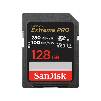 Карта памяти SanDisk SDXC Extreme Pro 128GB UHS-II U3 V60 R280/W100Mb/s (SDSDXEP-128G-GN4IN)