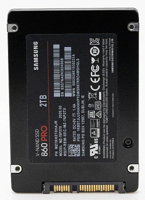 Диск SSD комиссионный Samsung 860 PRO 2Tb SATA III (б/у, гарантия 14 дней, S/N S5G7NA0N300450B)