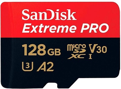 Карта памяти SanDisk Extreme Pro microSDXC 128GB UHS-I A2 U3 R170/W90MB/s (SDSQXCY-128G-GN6MA)