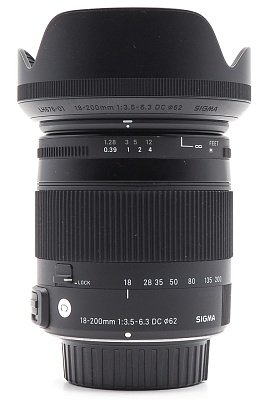 Объектив комиссионный Sigma AF 18-200mm f/3.5-6.3 DC Macro OS HSM Contemporary Nikon F