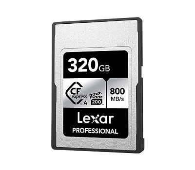 Карта памяти Lexar CFexpress Type A 320GB Professional SILVER Series (R800/W700) LCAEXSL320G-RNENG/R