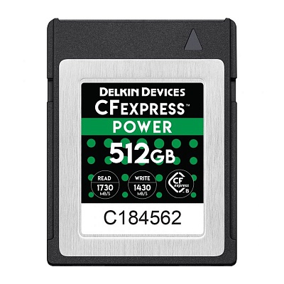 Карта памяти Delkin CFexpress 512GB R1730/W1430Mb/s (DCFX1-512)
