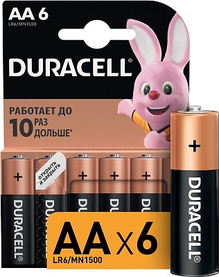 Батарейка Duracell LR6/MN1500 6BL